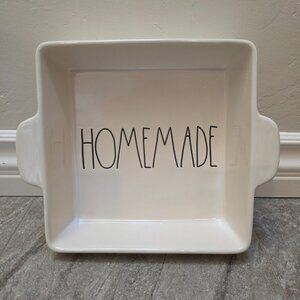 Rae Dunn Magenta HOME MADE Casserole Baking Dish 9 x 9" Artisan Collection